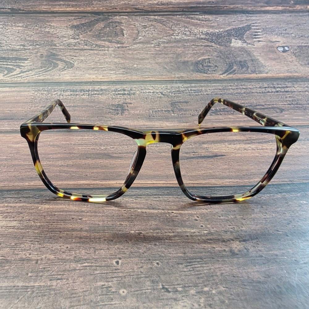 Warby Parker Sutton 242 Tortoise Shell Square Eyeglasses Frames 53-18-145 Brown